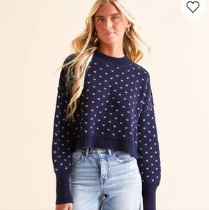 Free People Easy Street Cropped Sweater Size Small